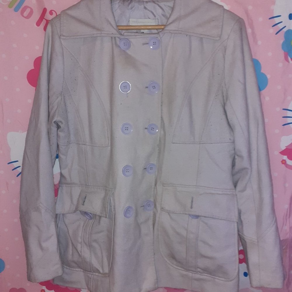 Lavender NY & Co. Pea Coat (L)